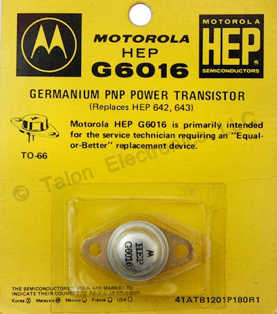 HEP-G6016 PNP High Current Power Transistor