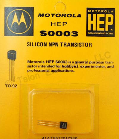 HEP-S0003 NPN Silicon Transistor