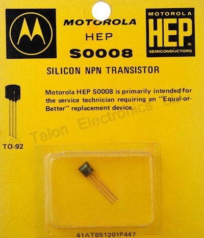 HEP-S0008 NPN Silicon VHF Transistor