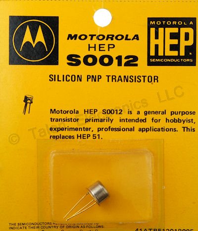 HEP-S0012 Silicon PNP RF Transistor