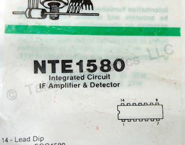 NTE1580 IF Amp and Detector Integrated Circuit