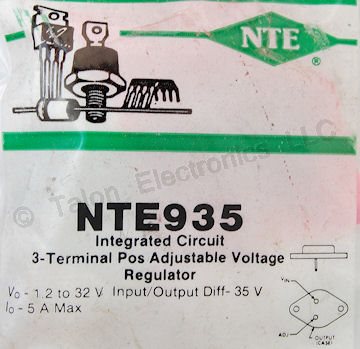  NTE935 Adjustable Positive Voltage Regulator 1.2V- 35V 5A