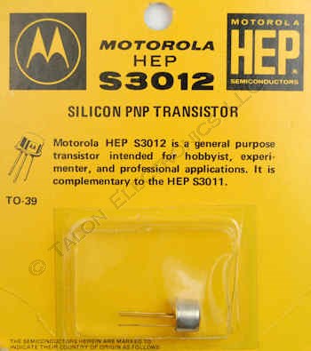 HEP-S3012 PNP Silicon Transistor
