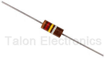    120K Ohms, 10% 2 Watt Carbon Composition Resistor