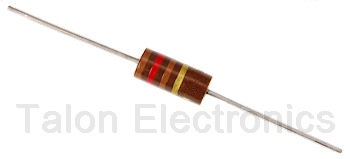       120 Ohms,  5% 2 Watt Carbon Composition Resistor