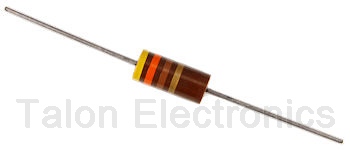       430 Ohms,  2 Watt Carbon Composition Resistor