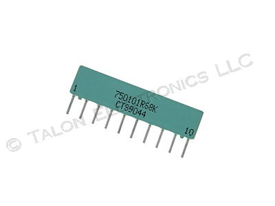  68K ohm 10 Pin Bussed Resistor Network CTS 750-101-R68K