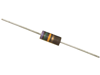     75K Ohms,  5% 2 Watt Carbon Composition Resistor