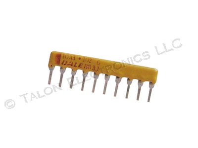   1.0K ohm 10 Pin Isolated Resistor Network CSC10A03102G 1K