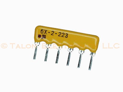  22K ohm 6 Pin Isolated Resistor Network - Bourns 4606X-102-223