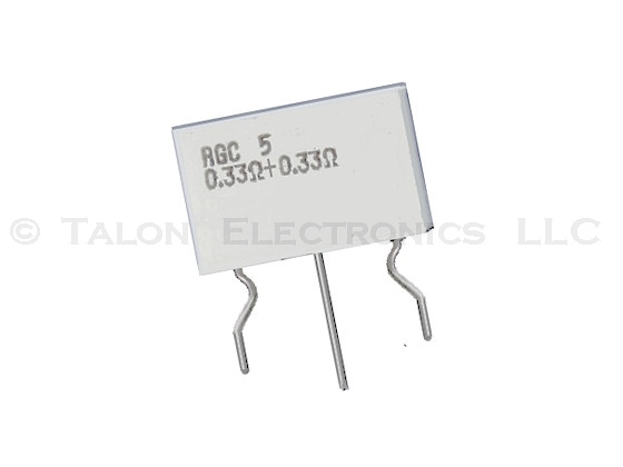    0.33 ohms 2W Dual Radial Wirewound Power Resistor   RGC5
