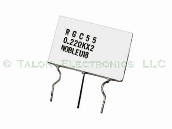    0.22 ohms 2W Dual Radial Wirewound Power Resistor Noble RGC55
