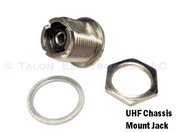 UHF Chassis Mount Socket - Rear Mount, Solder Cup