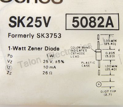     SK25V 25V 1W Zener Diode