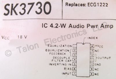   SK3730 Audio Power Amplifier Integrated Circuit