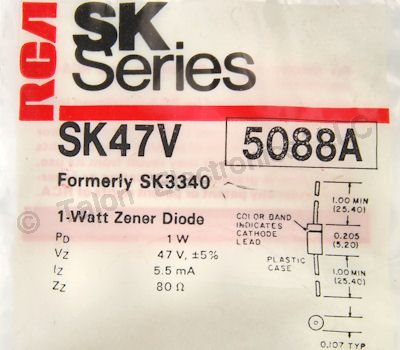     SK47V 47V 1 Watt Zener Diode