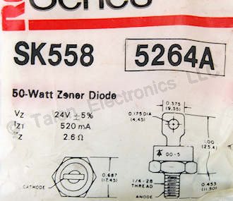   SK558 24V 50W Zener Diode