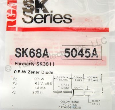     SK68A 68 Volt 500mW Zener Diode