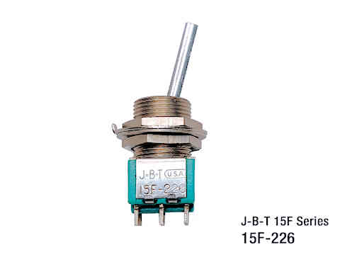 DPDT ON-(ON) Miniature Toggle Switch with 15/32" Bushing