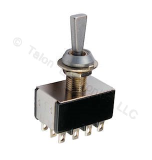 4PDT  (ON)-OFF-(ON) Miniature Toggle Switch J-B-T LFH-427
