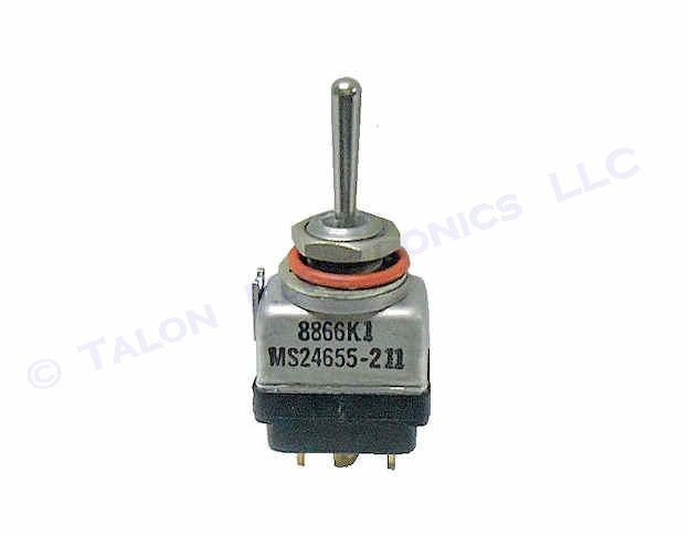 SPDT  ON-OFF-ON Miniature Toggle Switch - Eaton 8866K1