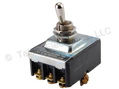 3PDT ON-ON Panel Mount Toggle Switch Eaton 7702K2