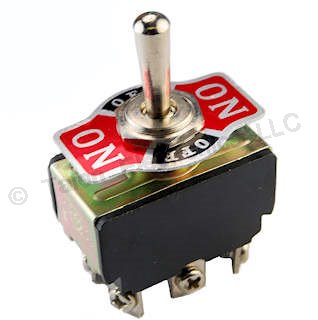 DPDT ON-OFF-ON Panel Mount Toggle Switch