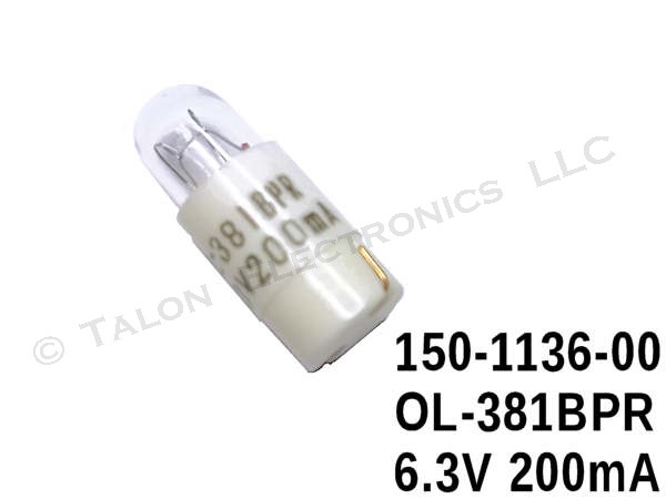 150-1136-00  Tektronix Lamp/Bulb - Oshino OL-381BPR