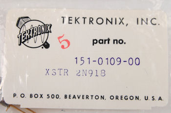 151-0109-00 Tektronix Transistor