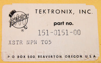 151-0151-00 Tektronix Transistor