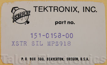 151-0198-00 Tektronix Transistor