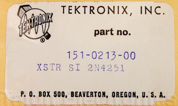 151-0213-00 Tektronix Transistor