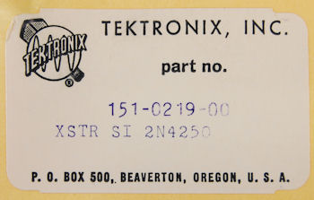 151-0219-00 Tektronix Transistor