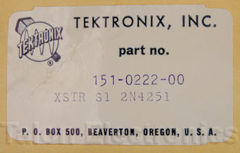 151-0222-00 Tektronix Transistor