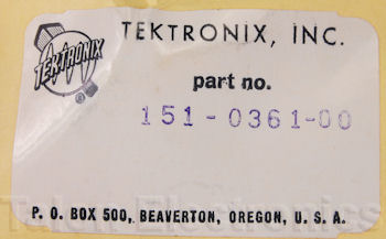 151-0361-00 Tektronix Transistor