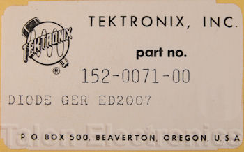 152-0071-00 Tektronix Diode