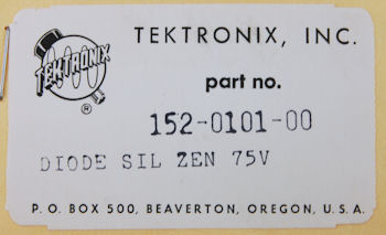 152-0101-00 Tektronix Zener Diode
