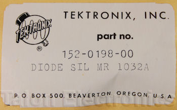 152-0198-00 Tektronix Diode