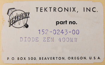 152-0243-00 Tektronix Zener Diode