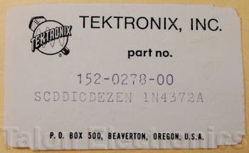 152-0278-00 Tektronix Zener Diode