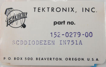 152-0279-00 Tektronix Zener Diode