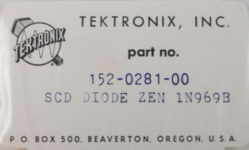 152-0281-00 Tektronix Zener Diode