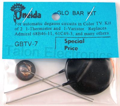     Oneida Thermistor/Varistor Glo Bar Degaussing Kit, GBTV-7