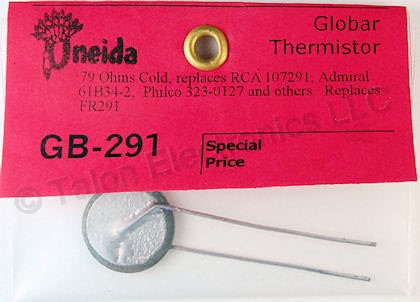    Oneida GB291 Replacement Degauss Thermistor - 79 ohm @ 25°C  FR291 equivalent