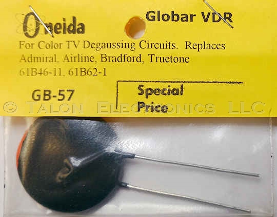  Oneida GB-57 Disc Varistor 100mA 10V
