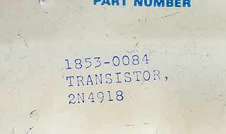 1853-0084 HP/Agilent Transistor