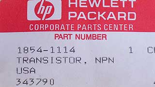 1854-1114 HP/Agilent Transistor