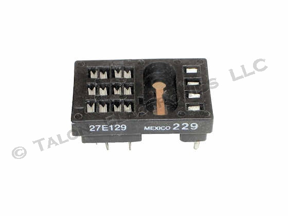 16 pin PC Mount Relay Socket -  Potter and Brumfield 27E129