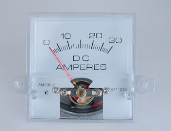 30 Ampere DC PANEL METER with Internal Shunt