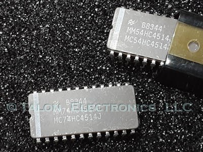 HC4514 - MM54HC4514J IC-CMOS 4 To 16 Line Decoder With Latch  54HC4514